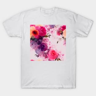 Rose Pattern T-Shirt